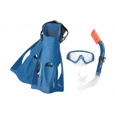 BESTWAY Set šnorchlovací Meridfian - ploutve, brýle, šnorchl modrý