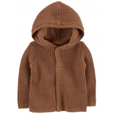 CARTER'S Svetr s kapucí Brown neutrál NB/vel. 56 CARTER'S Svetr s kapucí Brown neutrál NB/vel. 56