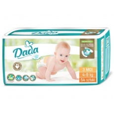 DADA Jednorázové pleny Extra Soft Midi vel. 3 (4-9 kg), 54 ks DADA Jednorázové pleny Extra Soft Midi vel. 3 (4-9 kg), 54 ks