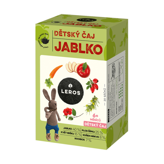 LEROS Čaj dětský Jablko 20x2g