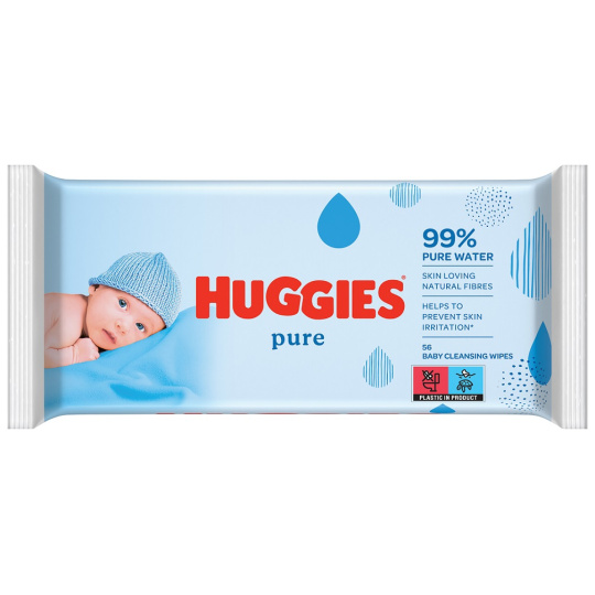 HUGGIES® Single Pure Ubrousky vlhčené 56 ks HUGGIES® Single Pure Ubrousky vlhčené 56 ks