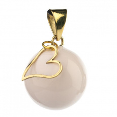 BABYLONIA Bola White with heart charm BABYLONIA Bola White with heart charm