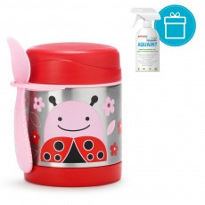 SKIP HOP Zoo Termoska na jídlo se lžičko/vidličkou Beruška 325 ml, 12 m+ + AQUAINT 500 ml SKIP HOP Zoo Termoska na jídlo se lžičko/vidličkou Beruška 325 ml, 12 m+ + AQUAINT 500 ml