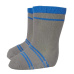 Little Angel-Ponožky STYL ANGEL - Outlast® - tm.šedá/modrá Velikost: 30-34 | 20-22 cm