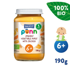 SALVEST Põnn BIO Kuřecí maso se zeleninovým pyré (190 g) SALVEST Põnn BIO Kuřecí maso se zeleninovým pyré (190 g)