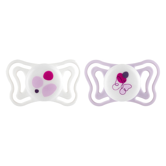 CHICCO Dudlíky Physioforma Light silikonové ortodontické růžové 2-6m, 2 ks CHICCO Dudlíky Physioforma Light silikonové ortodontické růžové 2-6m, 2 ks