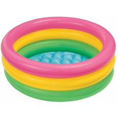 INTEX Bazén nafukovací dno duhový 86x25 cm 3 komory INTEX Bazén nafukovací dno duhový 86x25 cm 3 komory