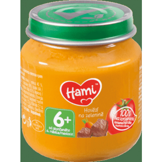 HAMI Mrkev, brambor a hovězí (125 g) - maso-zeleninový příkrm