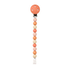 NATTOU Klip na dudlík silikonový clay/white bez BPA Beige/Terracotta