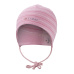 Little Angel-Čepice smyk zavazovací Outlast ® - pruh stř.růžový Velikost: 1 | 36-38 cm