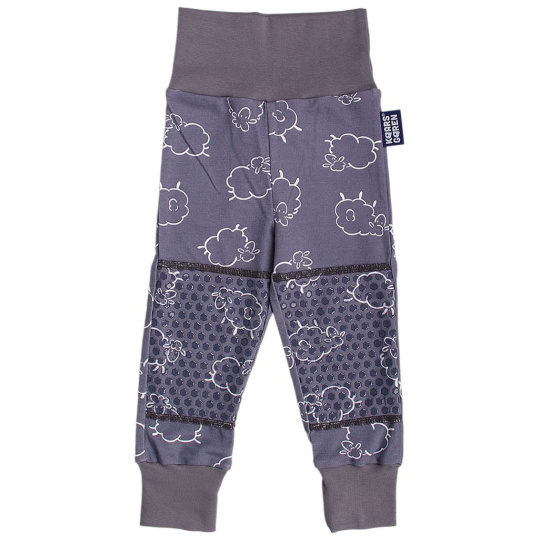 KAARSGAREN-Dětské bavlněné kalhoty s protiskluzem – Ovečka, šedé (vel. 68)