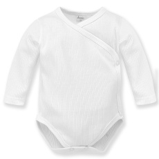 PINOKIO Body vroubkované zavinovací dlouhý rukáv Lovely Day uni bílá vel. 68 PINOKIO Body vroubkované zavinovací dlouhý rukáv Lovely Day uni bílá vel. 68