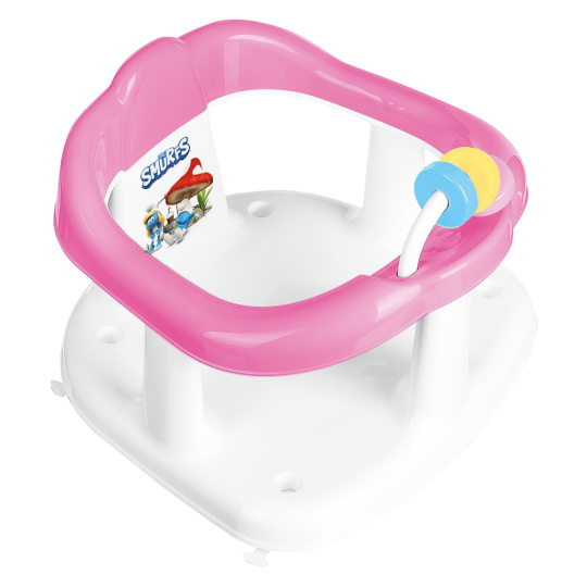 MALTEX Sedadlo do vany s hračkami Šmoulové - Pink