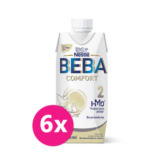 6x BEBA COMFORT HM-O 2 Mléko pokračovací tekuté, 500 ml