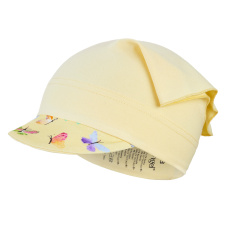 Little Angel-Šátek tenký kšilt Outlast® - sv.žlutá/motýlci Velikost čepic: 3 | 42-44 cm Little Angel-Šátek tenký kšilt Outlast® - sv.žlutá/motýlci Velikost čepic: 3 | 42-44 cm