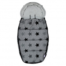 DOOKY Fusak Footmuff vel. L Grey stars DeLuxe DOOKY Fusak Footmuff vel. L Grey stars DeLuxe