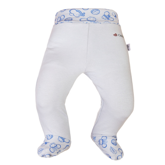 Little Angel-Polodupačky smyk TISK Outlast® - sv.ledově modrá Velikost oblečení: 56