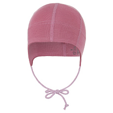 Little Angel-Čepice tenká zavazovací plochý šev Outlast® - tm.starorůžová Velikost čepic: 0 | 33-35 cm
