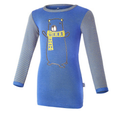 Little Angel-Tričko smyk obrázek DR Outlast® - indigo-medvěd/pruh Velikost oblečení: 86 Little Angel-Tričko smyk obrázek DR Outlast® - indigo-medvěd/pruh Velikost oblečení: 86