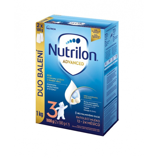 NUTRILON 3 Advanced batolecí mléko 1 kg, 12+