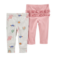 CARTER'S Tepláky Pink&Grey holka LBB 2ks 12m