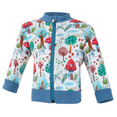 Little Angel-Mikina hřejivá rozepínací - muchomůrky béžová Velikost oblečení: 68 Little Angel-Mikina hřejivá rozepínací - muchomůrky béžová Velikost oblečení: 68