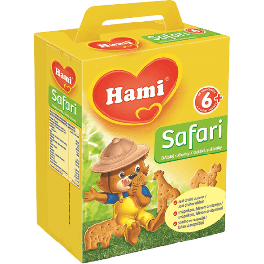 HAMI Sušenky dětské Safari 180 g