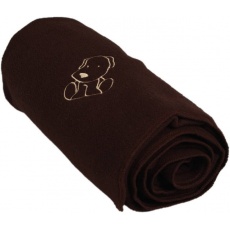 KAARSGAREN-Dětská flísová deka s pejskem hnědá