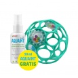 OBALL Hračka Oball RATTLE 10 cm 0m+ dark turquoise + 50 ml Aquaint