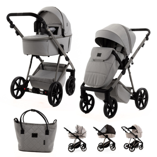 ADAMEX Kočárek kombinovaný Delta Natura Moon