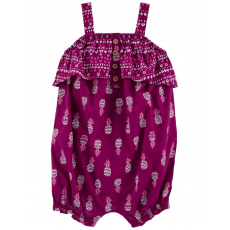 CARTER'S Overal letní Purple Pineapple holka 12m