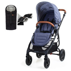 VALCO BABY Kočárek sportovní Trend 4 Ultra Denim + fusak Jibot a rukávník/rukavice Jasie BLK VALCO BABY Kočárek sportovní Trend 4 Ultra Denim + fusak Jibot a rukávník/rukavice Jasie BLK