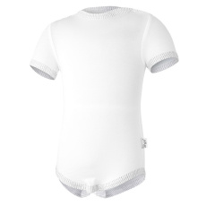 Little Angel-Body tenké KR Outlast® - bílá/pruh bílošedý melír Velikost oblečení: 62 Little Angel-Body tenké KR Outlast® - bílá/pruh bílošedý melír Velikost oblečení: 62