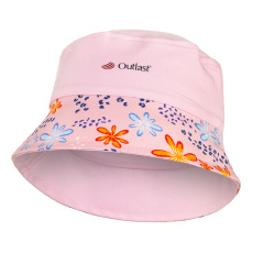 Little Angel-Klobouk tenký Outlast® - růžová baby/růžová kytky Velikost: 3 | 42-44 cm