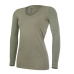 Little Angel-Tričko dámské DR tenké výstřih U Outlast® - khaki Velikost: XL