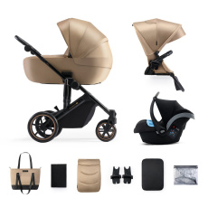 KINDERKRAFT SELECT Kočárek kombinovaný 3v1 Prime 2 Sandrose Beige, Premium KINDERKRAFT SELECT Kočárek kombinovaný 3v1 Prime 2 Sandrose Beige, Premium