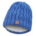 Little Angel-Čepice pletená vlnky Outlast ® - tm.modrá Velikost: 4 | 45-48 cm