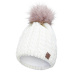 Little Angel-Čepice pletená copánky s chlupatou bambulí Outlast ® - natur Velikost: 4 | 45-48 cm