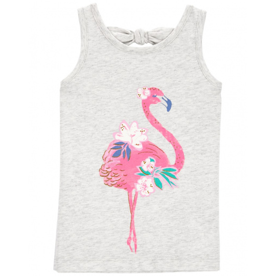 CARTER'S Triko na ramínka Pink Flamingo holka 18m