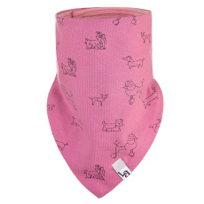 Little Angel-Šátek na krk podšitý Outlast® - růžová pes/pruh starorůžový Velikost: uni