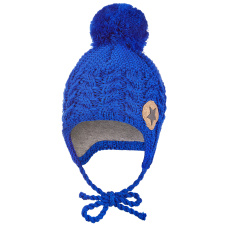 Little Angel-Čepice pletená zavazovací copánky LA Outlast ® - modrá Velikost čepic: 4 | 45-48 cm Little Angel-Čepice pletená zavazovací copánky LA Outlast ® - modrá Velikost čepic: 4 | 45-48 cm