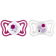 CHICCO Dudlíky Physioforma Light silikonové ortodontické růžové 6-16m, 2 ks