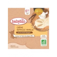 BABYBIO Kapsička krém vanilka krupička 4x 85 g BABYBIO Kapsička krém vanilka krupička 4x 85 g