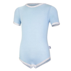 Little Angel-Body tenké KR Outlast® - sv.modrá/pruh bílošedý melír Velikost: 62 Little Angel-Body tenké KR Outlast® - sv.modrá/pruh bílošedý melír Velikost: 62