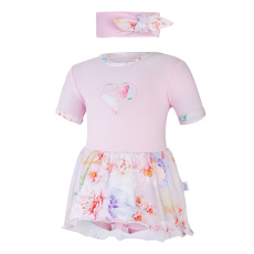 Little Angel-Body šaty tenké KR set Outlast® - růžová baby/sv.růžová květy Velikost oblečení: 80 Little Angel-Body šaty tenké KR set Outlast® - růžová baby/sv.růžová květy Velikost oblečení: 80