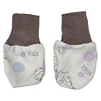 KAARSGAREN-Kojenecké rukavičky bavlněné 3–6 měsíců kočičí jóga