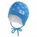 Little Angel-Čepice pletená zavazovací norská hvězda Outlast ® - modrá Velikost: 1 | 36-38 cm
