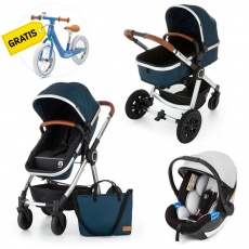 PETITE&MARS Kočárek kombinovaný 3v1 Grand II Platinum indigo + Odrážedlo Rapid Blue Sapphire ZDARMA PETITE&MARS Kočárek kombinovaný 3v1 Grand II Platinum indigo + Odrážedlo Rapid Blue Sapphire ZDARMA