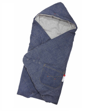 Little Angel-Zavinovačka multifunkční JEANS Outlast® - denim/šedý melír Little Angel-Zavinovačka multifunkční JEANS Outlast® - denim/šedý melír