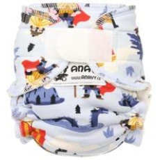 Anavy-rostoucí (4-15 kg) Kalhotková plena na suchý zip Piráti bílá Anavy-rostoucí (4-15 kg) Kalhotková plena na suchý zip Piráti bílá